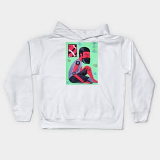 Sitting pose Kids Hoodie